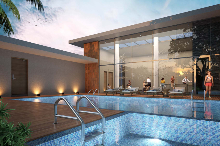 Relaxing pool amid greenery, Perfect for peaceful moments and refreshing leisure